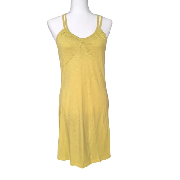 Athleta | Dresses | Athleta Womens Lime Green Cotton Modal Mini Dress With  Shelf Bra Szs | Poshmark